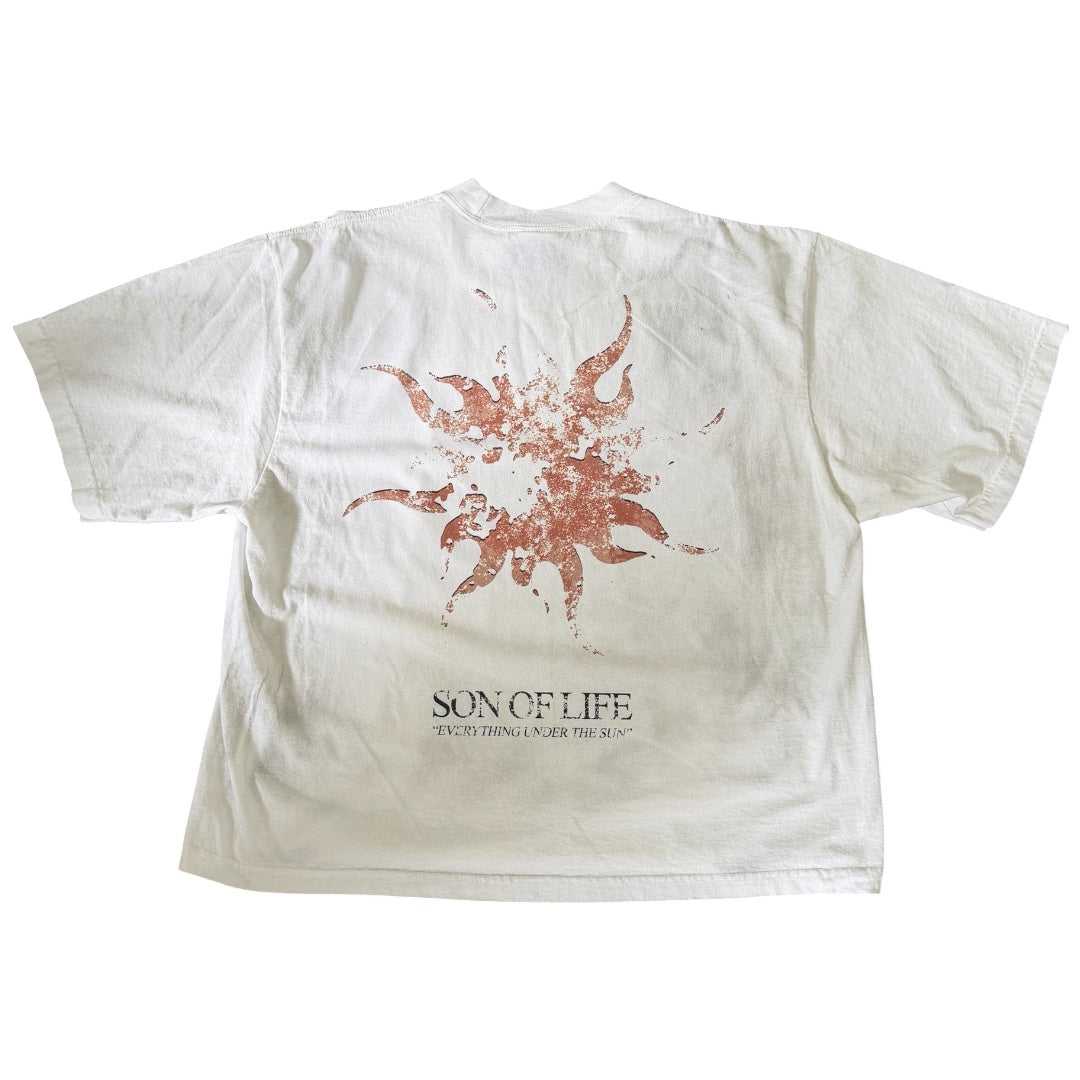OVERSIZED WHITE SOL TEE