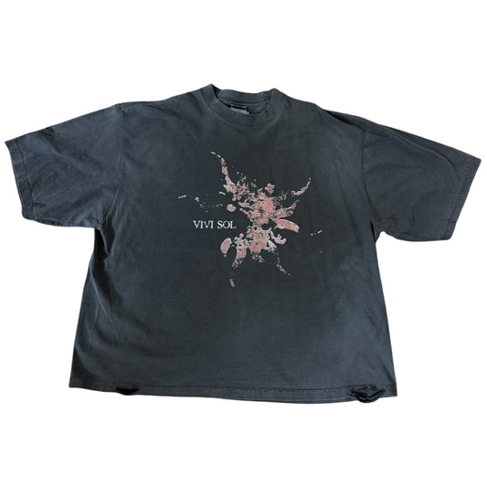 OVERSIZED BLACK SOL TEE