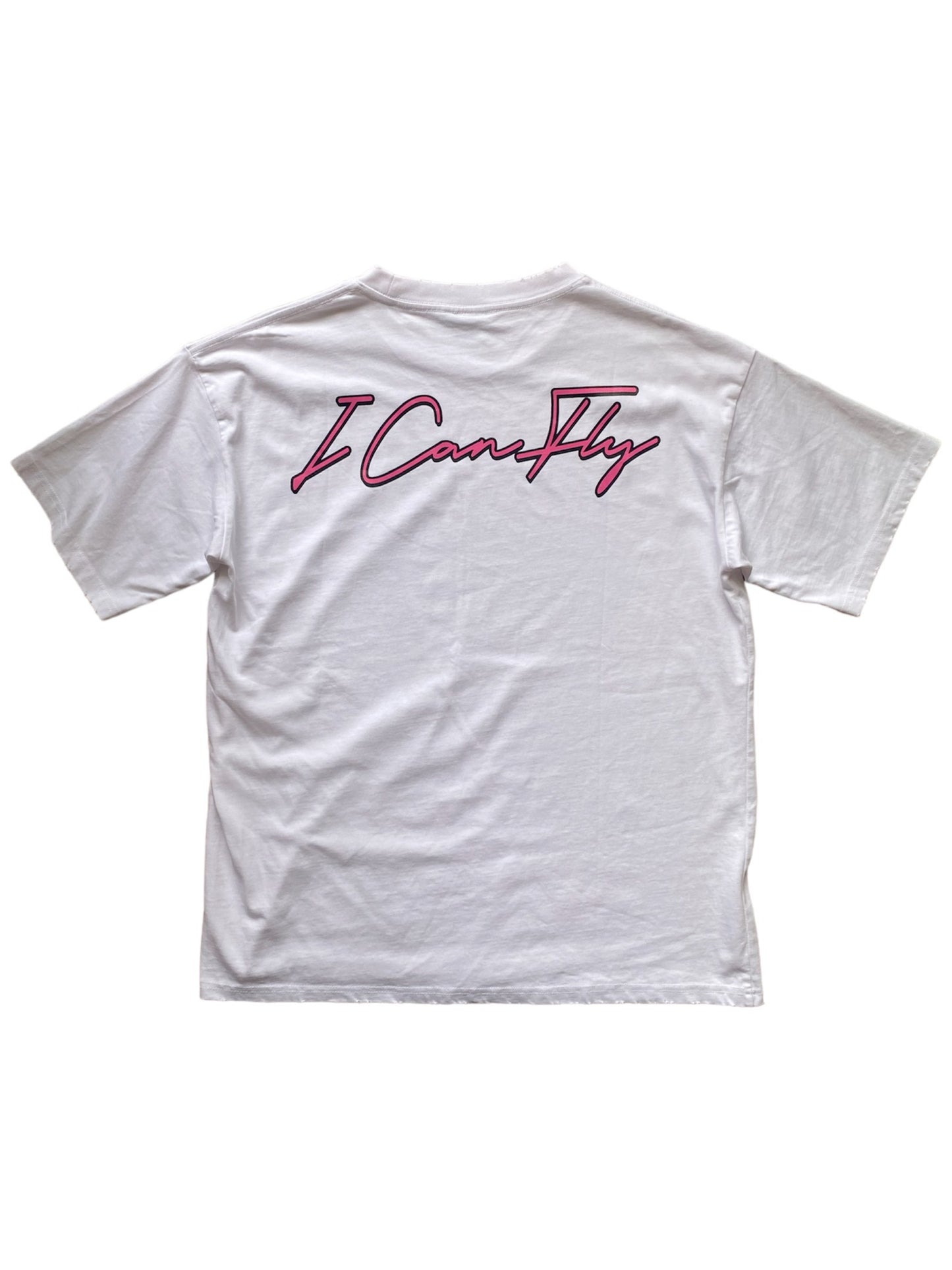 WHITE 'I CAN FLY' TEE