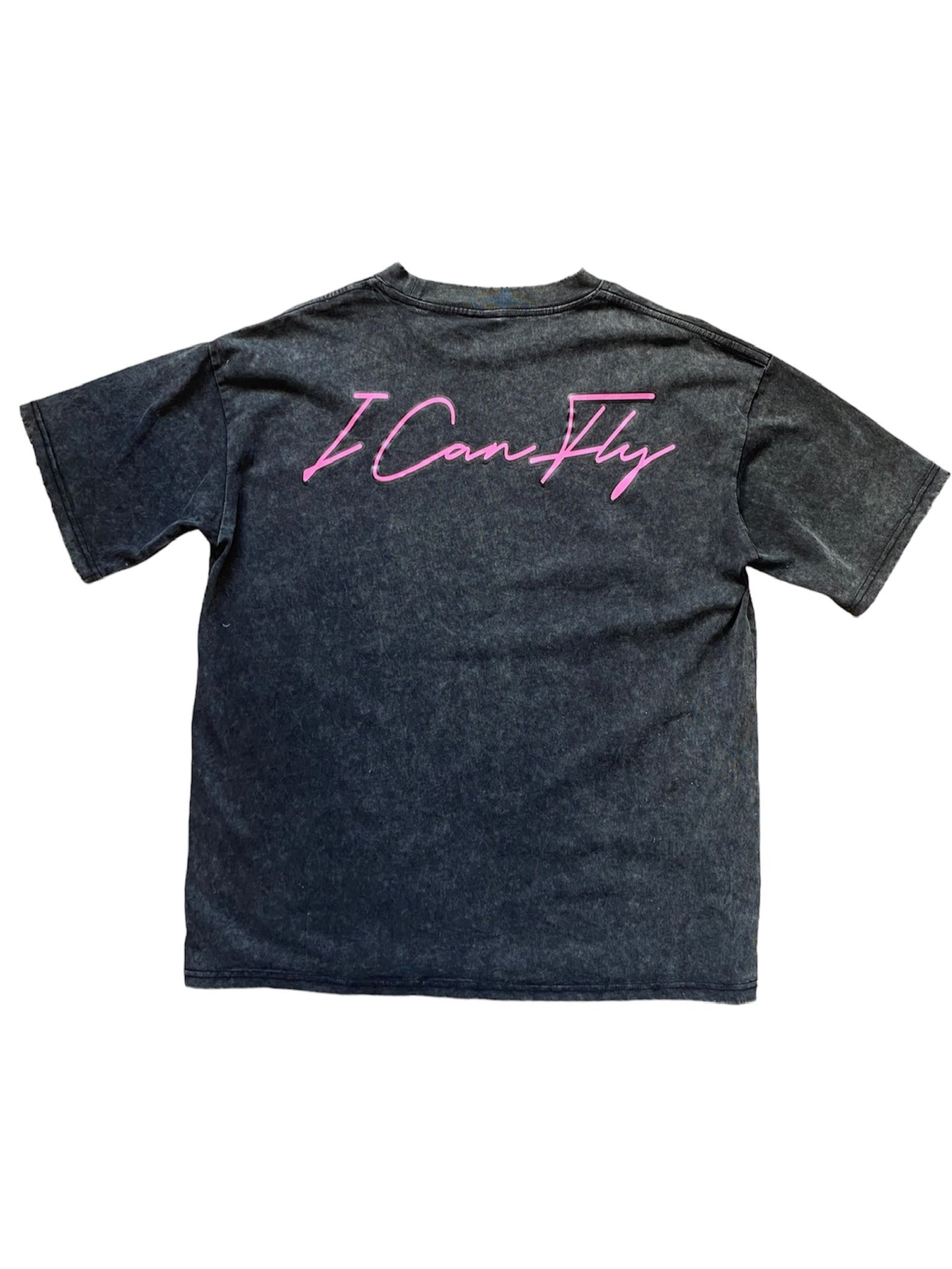 BLACK 'I CAN FLY' TEE