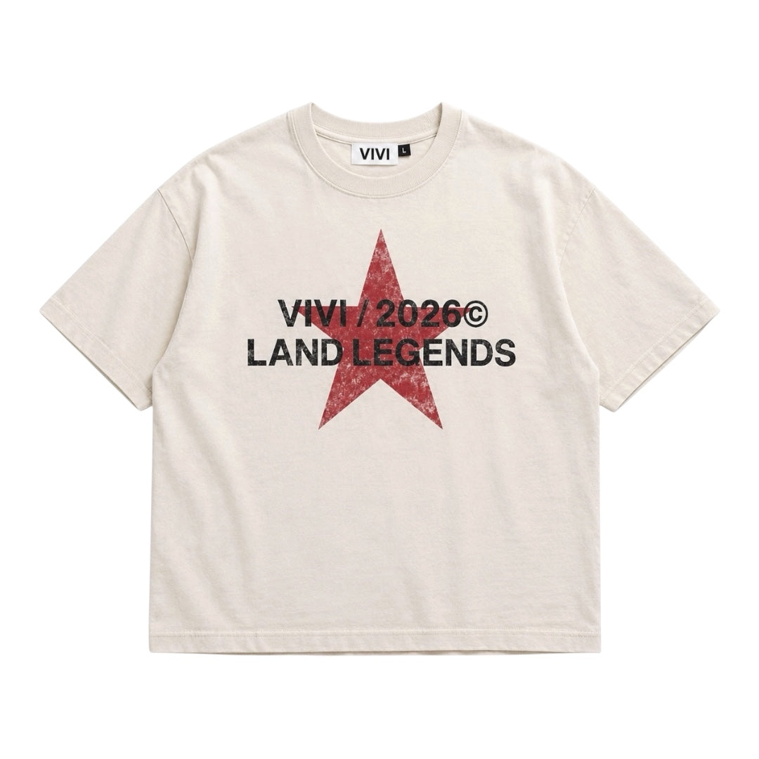 CREAM LAND LEGENDS TEE
