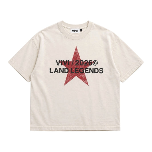 CREAM LAND LEGENDS TEE